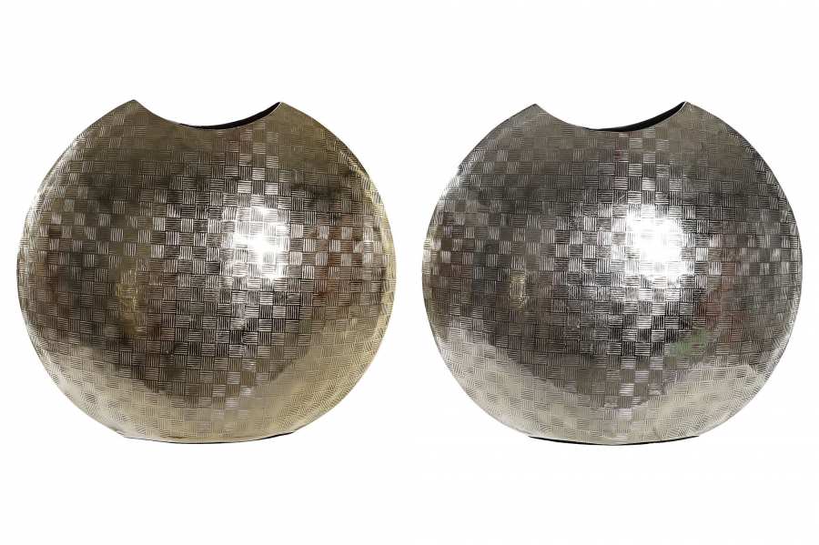 VASE ALUMINIUM 37X14X33 2 MOD.                    